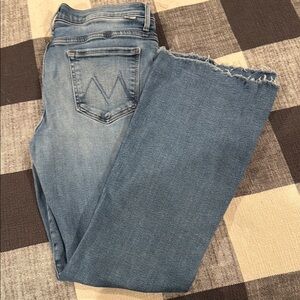 MOTHER Blue Boot Cut Jeans Classic Denim Style